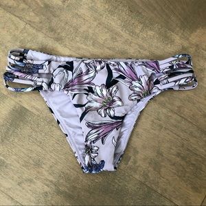 O’Neill purple floral bikini bottom